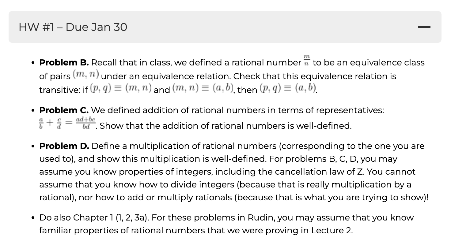 HW #1 from Math 131